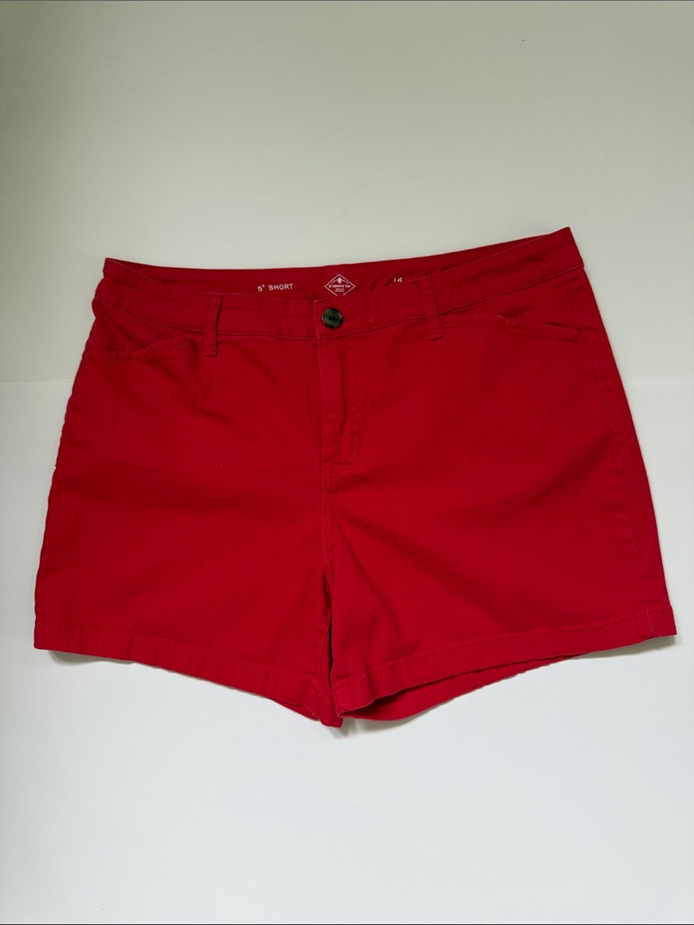 St. John's Bay Red Women's 5” Shorts Size 14